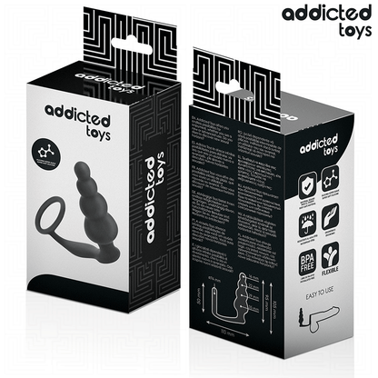 ADDICTED TOYS - ANALPLUG MIT RING SILIKON MODELL 5