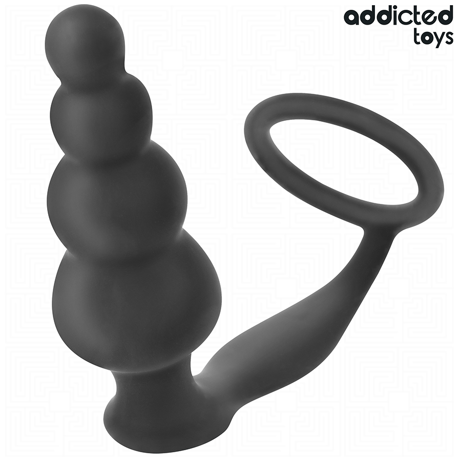 ADDICTED TOYS - ANALPLUG MIT RING SILIKON MODELL 5