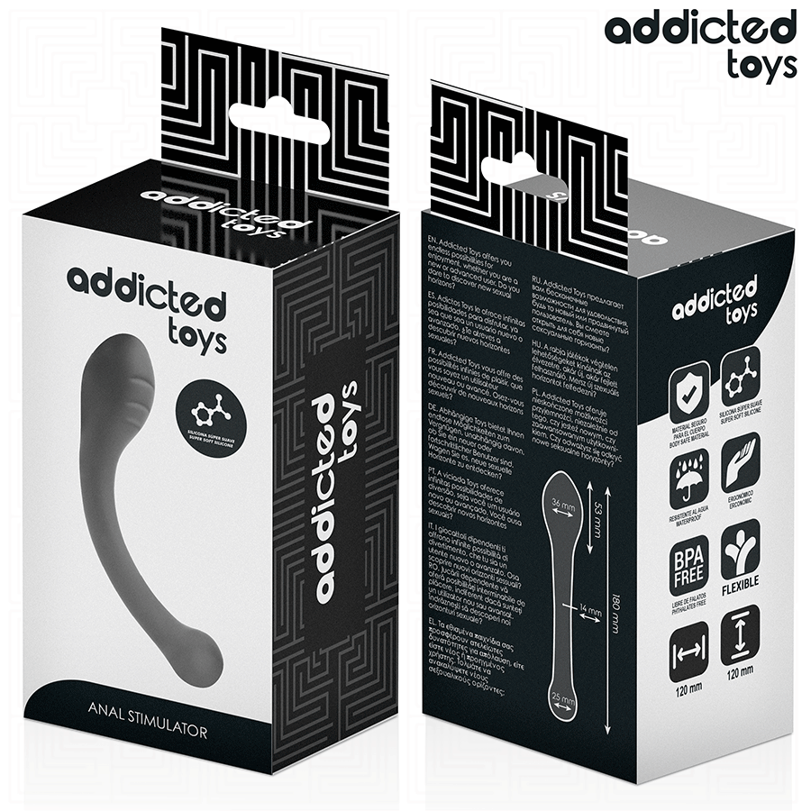 ADDICTED TOYS - ANALSTIMULATOR SILIKON 18 CM