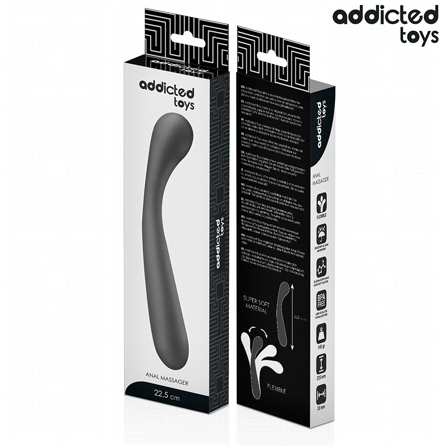 ADDICTED TOYS - DOPPEL-ANALMASSAGEGERÄT SILIKON 22,5 CM