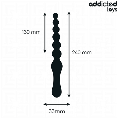 ADDICTED TOYS - DOPPELTER ANAL-MASSAGER SILIKON 24 CM