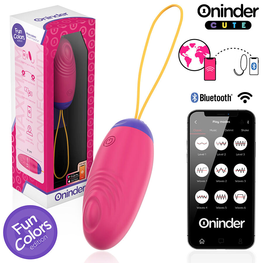 ONINDER CUTE - LOVE PLEASURE VIBRO-WAVE TAPPING SILICONE EGG - KOSTENLOSE WELTWEITE APP
