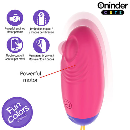 ONINDER CUTE - LOVE PLEASURE VIBRO-WAVE TAPPING SILICONE EGG - KOSTENLOSE WELTWEITE APP