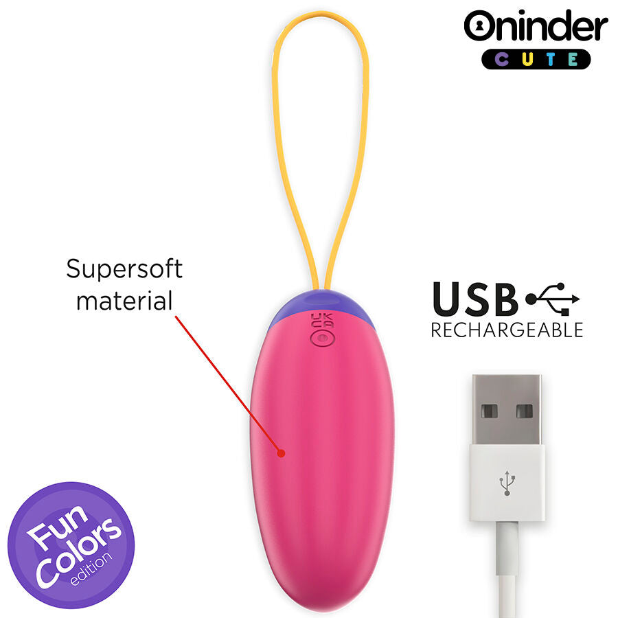 ONINDER CUTE - LOVE PLEASURE VIBRO-WAVE TAPPING SILICONE EGG - KOSTENLOSE WELTWEITE APP