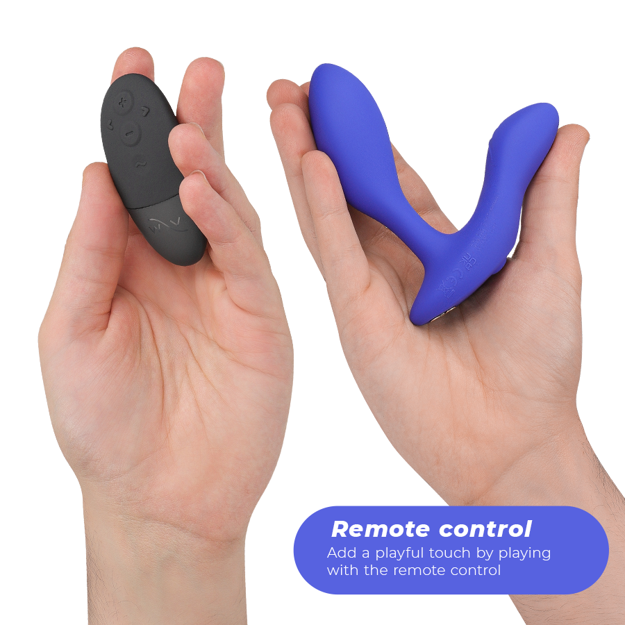 WE-VIBE - VECTOR+ BLAUER PROSTATAMASSAGEGERÄT