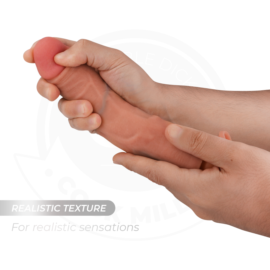 COCK MILLER - REALISTISCHER DILDO MIT SAUGNAP UND VIBRATION MIT FERNBEDIENUNG 21,5 CM