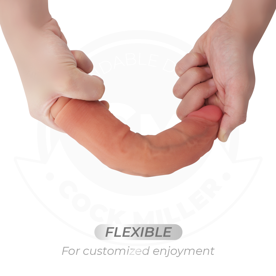 COCK MILLER - REALISTISCHER DILDO MIT SAUGNÄPFEN UND FERNBEDIENUNG UND VIBRATION 19,5 CM