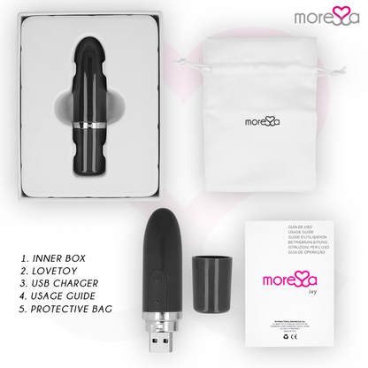 MORESSA - IVY VIBRATOR STIMULATOR REISE SCHWARZ