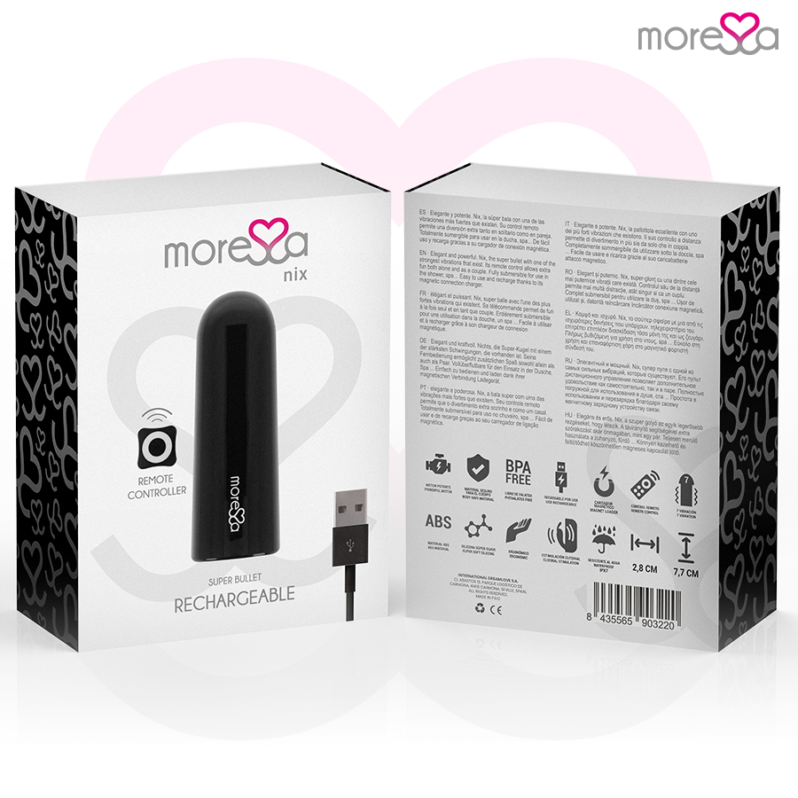 MORESSA - NIX VIBRATOR FERNBEDIENUNG SCHWARZ