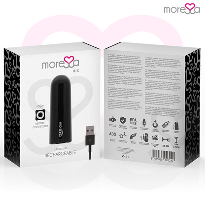 MORESSA - NIX VIBRATOR FERNBEDIENUNG SCHWARZ
