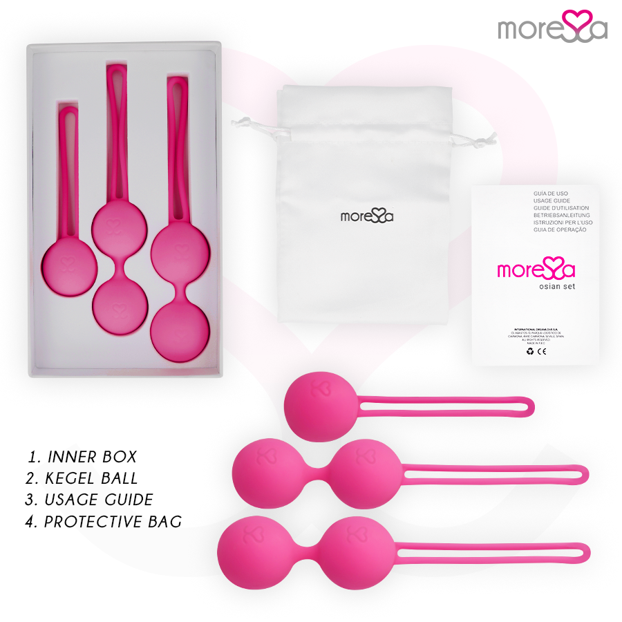 MORESSA – OSIAN SET PREMIUM SILIKON ROSA (Osian One – 51 g | Osian Two – 101 g | Osian Three 85 g)