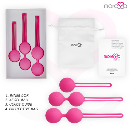 MORESSA – OSIAN SET PREMIUM SILIKON ROSA (Osian One – 51 g | Osian Two – 101 g | Osian Three 85 g)
