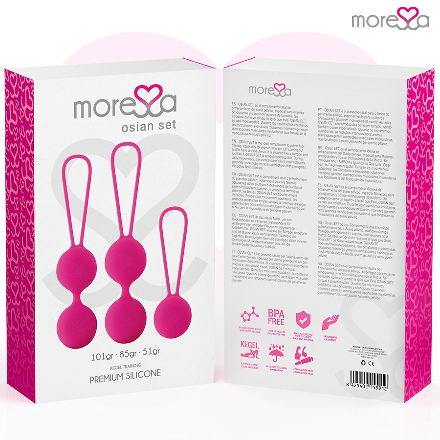 MORESSA – OSIAN SET PREMIUM SILIKON ROSA (Osian One – 51 g | Osian Two – 101 g | Osian Three 85 g)