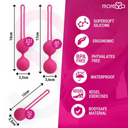 MORESSA – OSIAN SET PREMIUM SILIKON ROSA (Osian One – 51 g | Osian Two – 101 g | Osian Three 85 g)