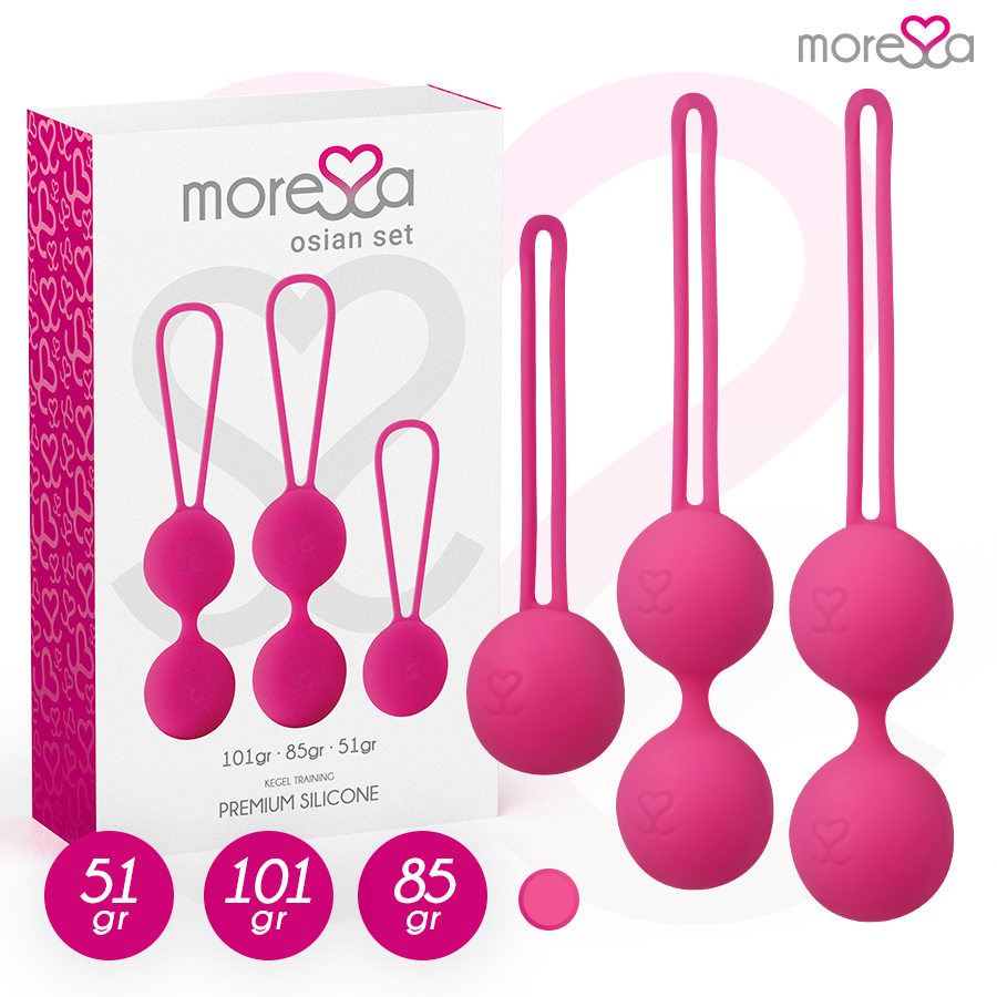 MORESSA – OSIAN SET PREMIUM SILIKON ROSA (Osian One – 51 g | Osian Two – 101 g | Osian Three 85 g)
