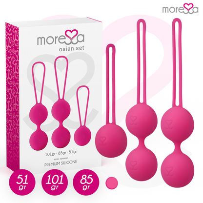 MORESSA – OSIAN SET PREMIUM SILIKON ROSA (Osian One – 51 g | Osian Two – 101 g | Osian Three 85 g)