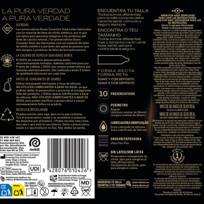 DUREX - TOTAL CONNECTION XL ULTRA FINE PLUS LATEXFREI 10 EINHEITEN