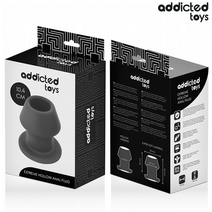 ADDICTED TOYS - EXTREM HOHL ANALPLUG SILIKON GRÖSSE L 10,4 CM