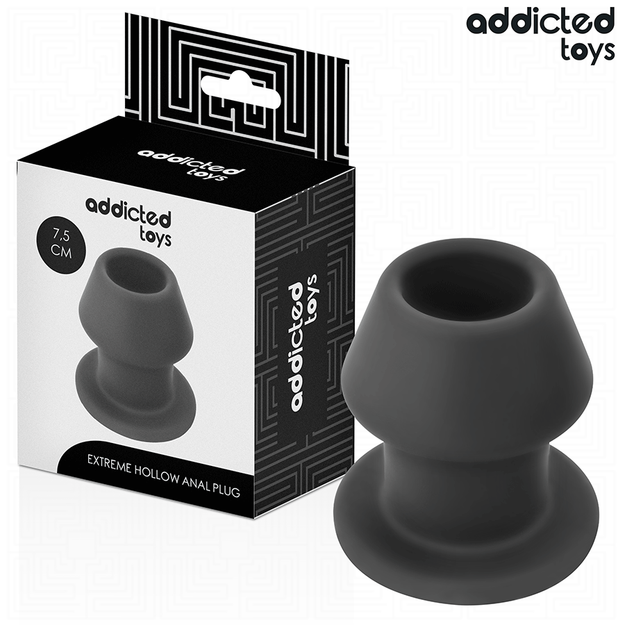 ADDICTED TOYS - EXTREM HOHL ANALPLUG SILIKON GRÖSSE S 7,5 CM