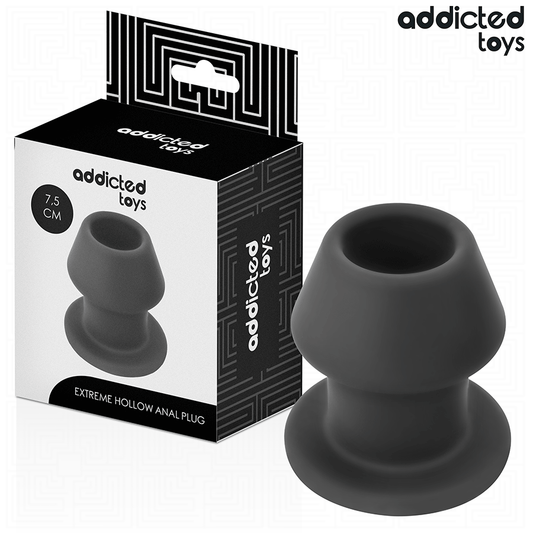 ADDICTED TOYS - EXTREM HOHL ANALPLUG SILIKON GRÖSSE S 7,5 CM