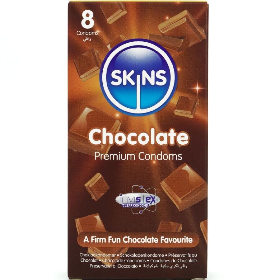 SKINS - SCHOKOLADE PREMIUM KONDOME PACKUNG 8