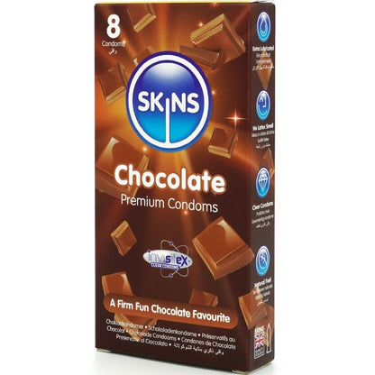 SKINS - SCHOKOLADE PREMIUM KONDOME PACKUNG 8