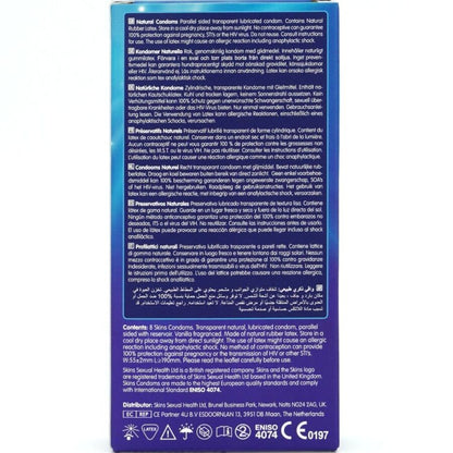 SKINS - NATÜRLICHE PREMIUM-KONDOME PACKUNG 8