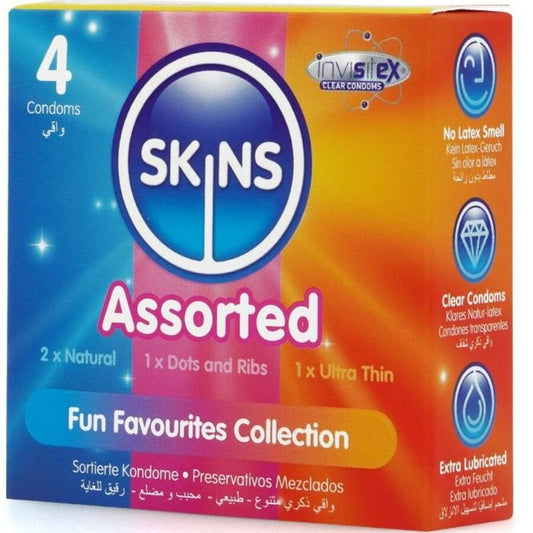 SKINS - SORTIERTE PREMIUM-KONDOME PACKUNG 4