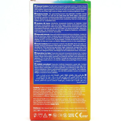 SKINS - PREMIUM-KONDOME MIT VERSCHIEDENEN AROMEN, 8ER-PACK