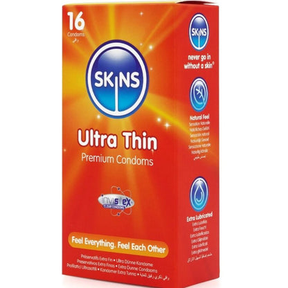 SKINS - ULTRA DÜNNE PREMIUM-KONDOME PACKUNG 16