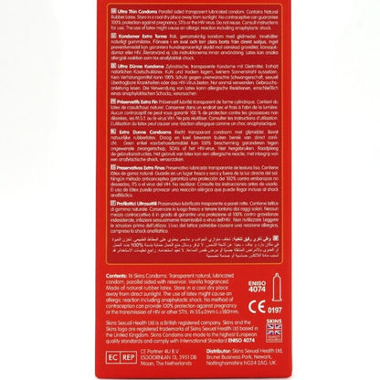 SKINS - ULTRA DÜNNE PREMIUM-KONDOME PACKUNG 16
