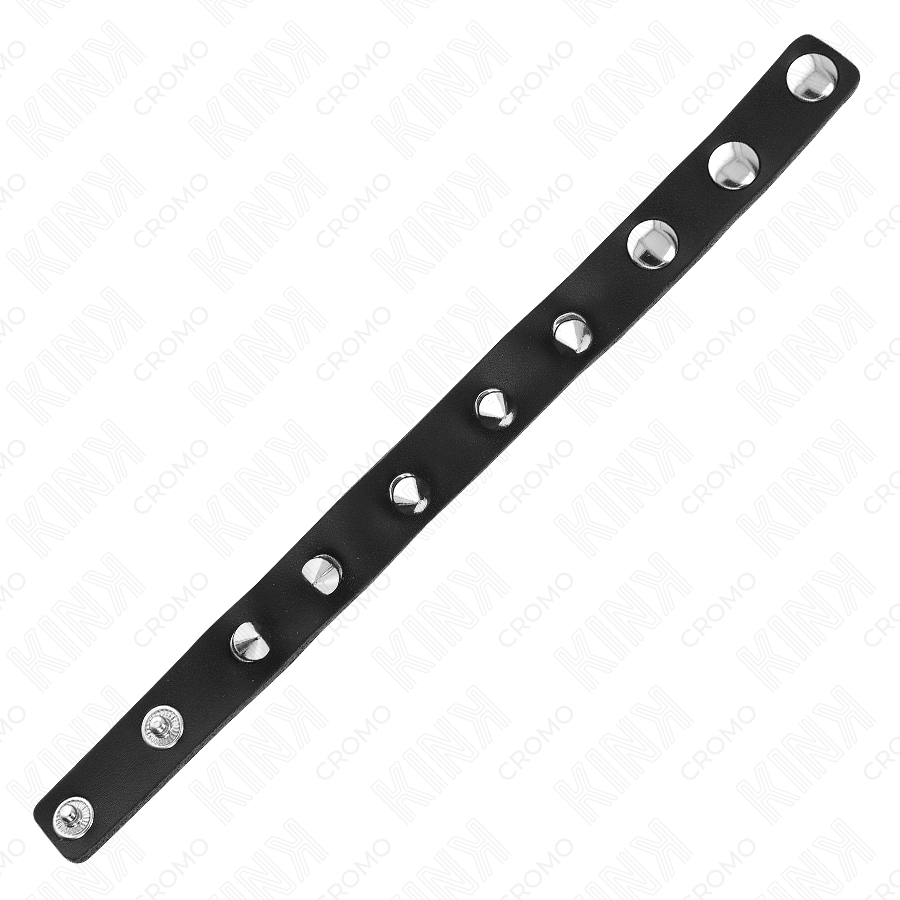 KINK - LEDER-PENISRING MIT SPIKES 21,5 X 1,6 CM