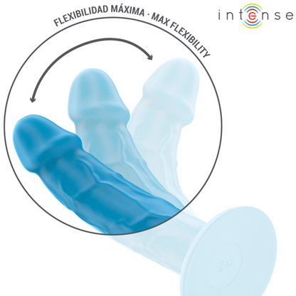 INTENSE - PHOEBE REALISTISCHER VIBRATOR 10 VIBRATIONEN BLAU FERNBEDIENUNG