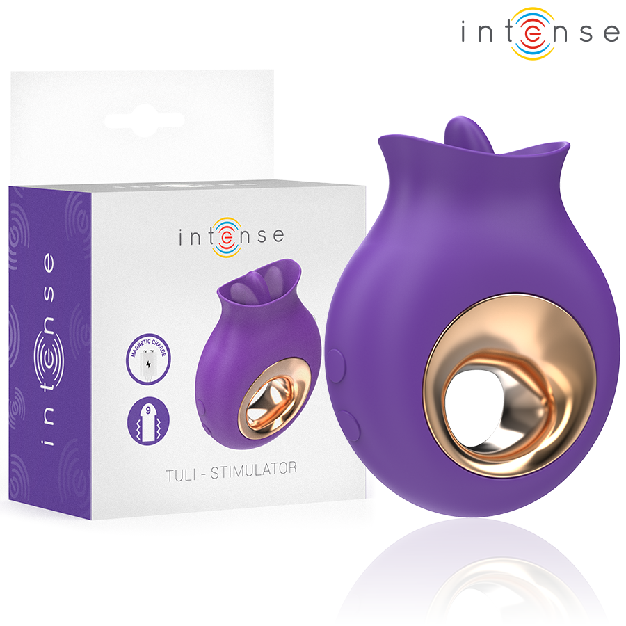 INTENSE - TULI KLITORISSTIMULATOR 9 VIBRATIONEN &amp; 9 OSZILLATIONEN LILA