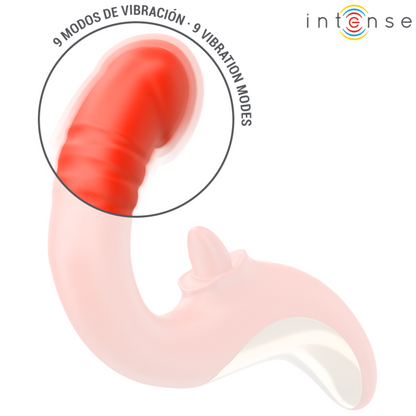 INTENSE - PAULINA VIBRATOR UND STIMULATOR IN U-FORM ROT
