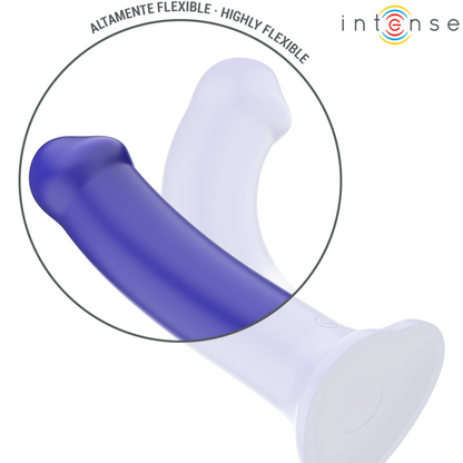 INTENSE - VICTORIA VIBRATOR MIT SAUGNAPF 10 VIBRATIONEN DUNKELBLAU FERNBEDIENUNG
