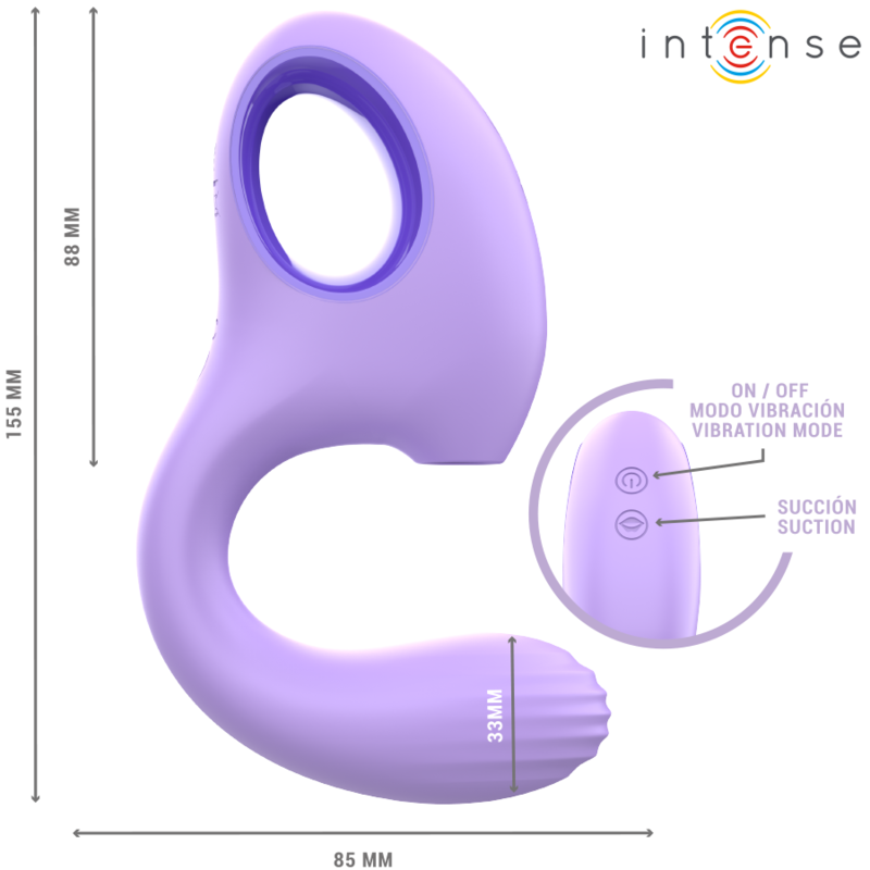 INTENSE - BAXTER VIBRATOR &amp; STIMULATOR VIOLETT