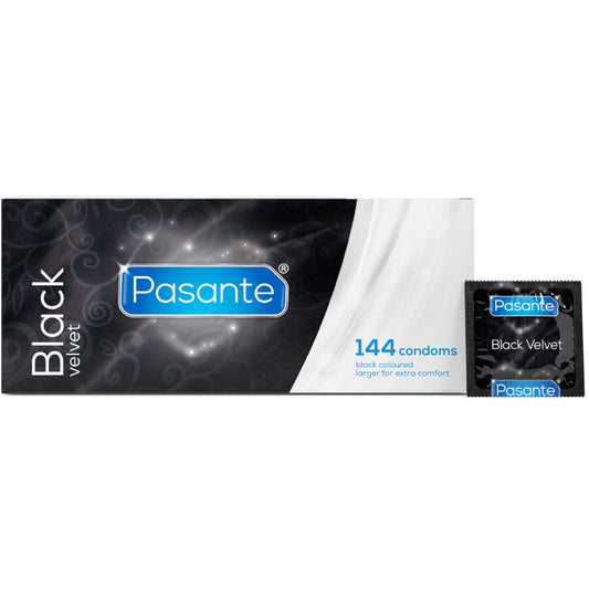 PASANTE - BLACK VELVET KONDOME BOX 144 EINHEITEN