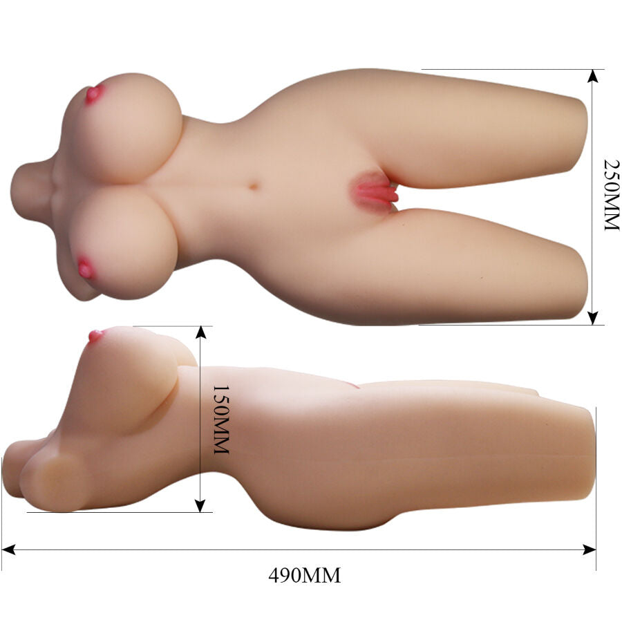 CRAZY BULL - TIFFANY REALISTISCHER WEIBLICHER TORSO VAGINA UND ANAL 5,5 KG