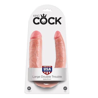 KING COCK - U-FÖRMIG GROSS DOPPELTES PROBLEM FLESH 17,8 CM