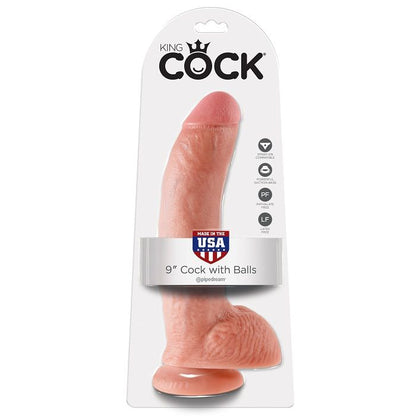 KING COCK - 9 DILDO FLESH MIT KUGELN 22,9 CM