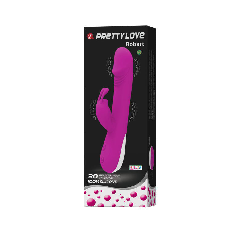 PRETTY LOVE - FLIRTATION ROBERT VIBRATOR MIT KLITORISSTIMULATOR