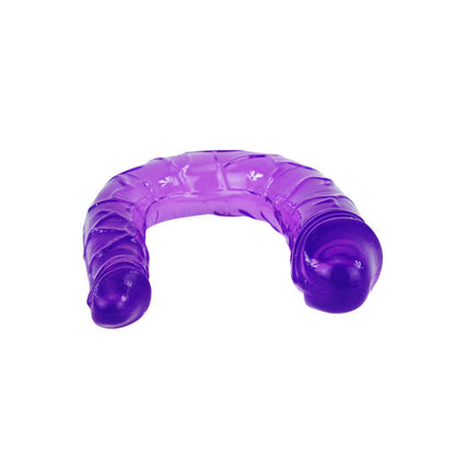 BAILE - DOPPELDILDO AUS FLIEDERFARBENEM, FLEXIBLEN JELLY