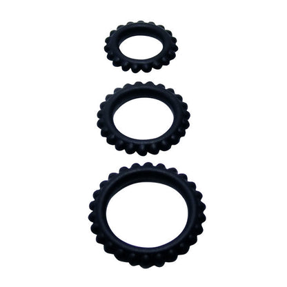 BAILE - TITAN SET 3-TEILIG COCKRING SCHWARZ 2,8 + 2,4 + 1,9 CM 