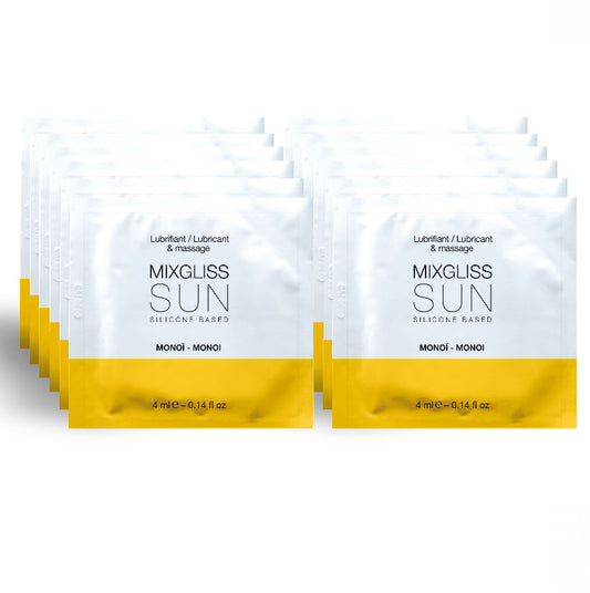 MIXGLISS - SILIKONBASIERTES SCHMIERMITTEL AROMA MONOI 12 EINZELDOSIS 4ML