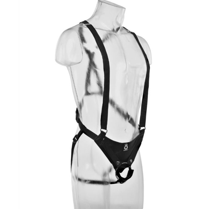 KING COCK - 28 CM HOHL STRAP-ON SUSPENDER SYSTEM FLESH