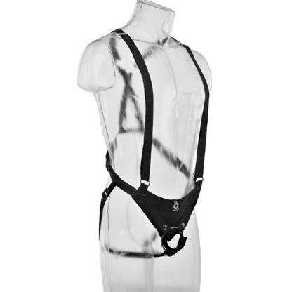KING COCK - 28 CM HOHL STRAP-ON SUSPENDER SYSTEM FLESH