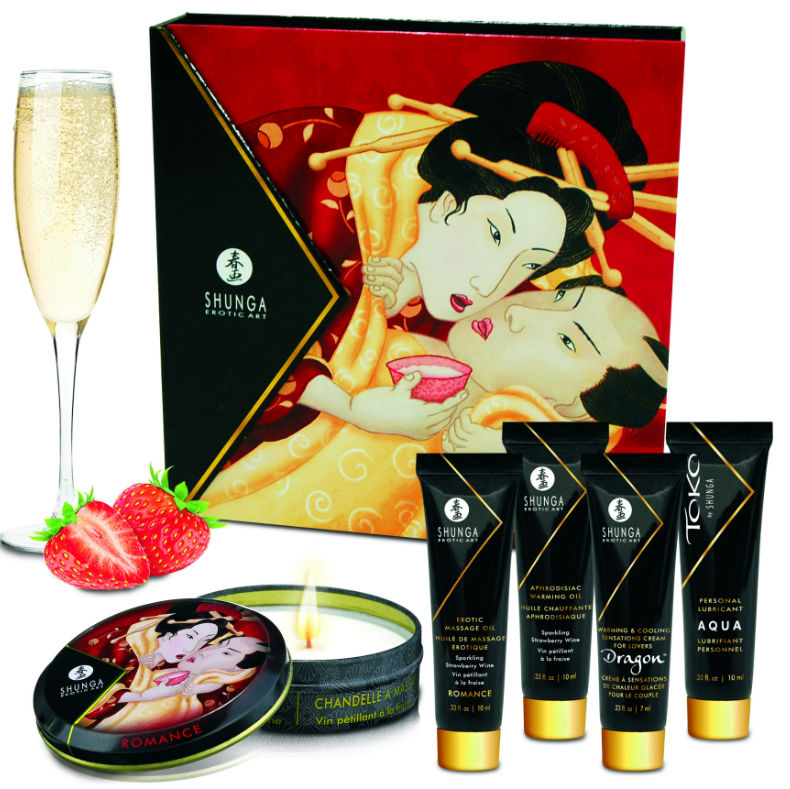 SHUNGA – SECRET GEISHA ERDBEEREN UND CAVA KIT
