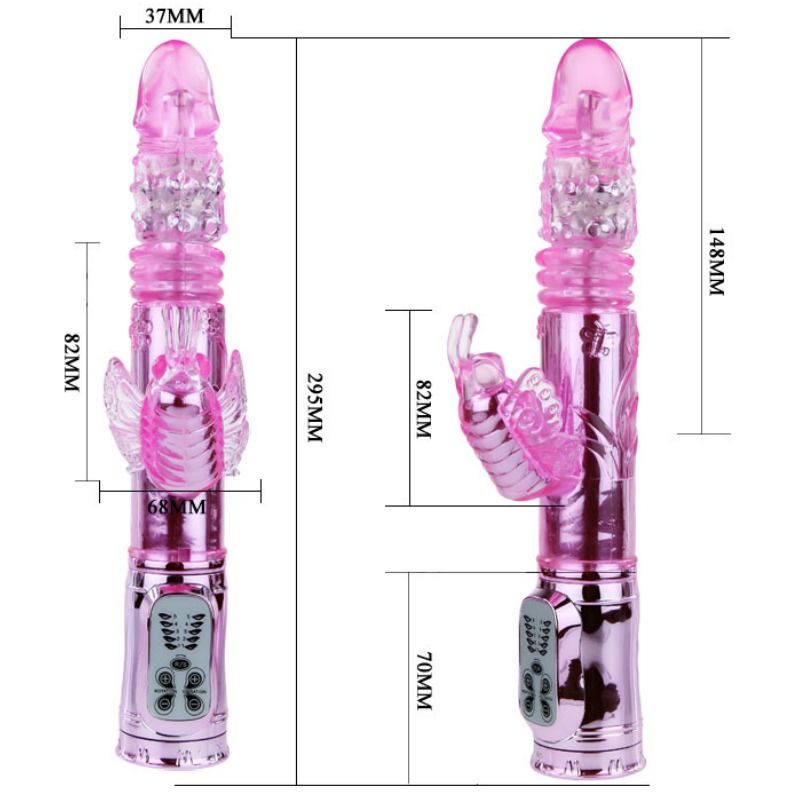 BAILE - WIEDERAUFLADBARER VIBRATOR MIT ROTATION UND POLLENDER BUTTERF-STIMULATOR