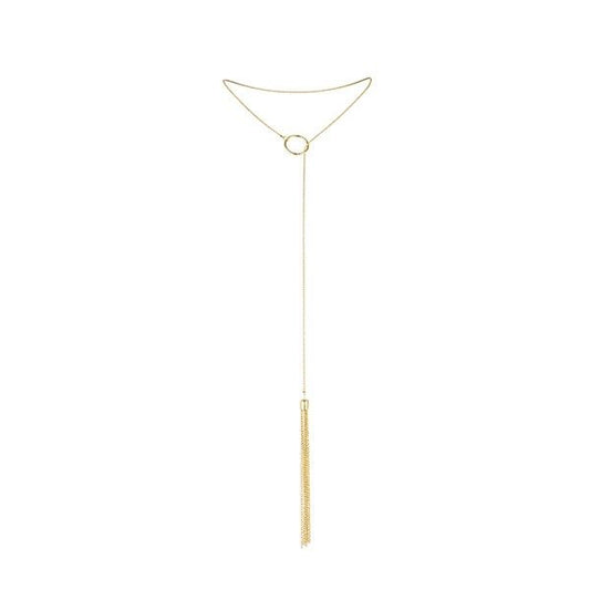 BIJOUX – MAGNIFIQUE-HALSKETTE AUS METALL MIT GOLDENEN FRANSEN